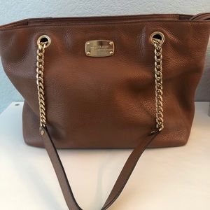 Brown leather Michael Kors purse